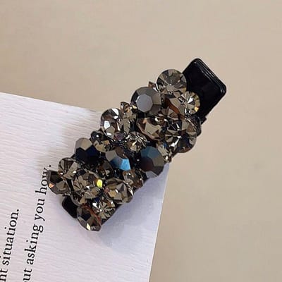 Pince à Cheveux Strass pour Femmes - Petites Pinces Latérales Colorées et Scintillantes Ornementées, Pinces Bec de Canard pour Coiffer la Frange et les Cheveux Rebelles