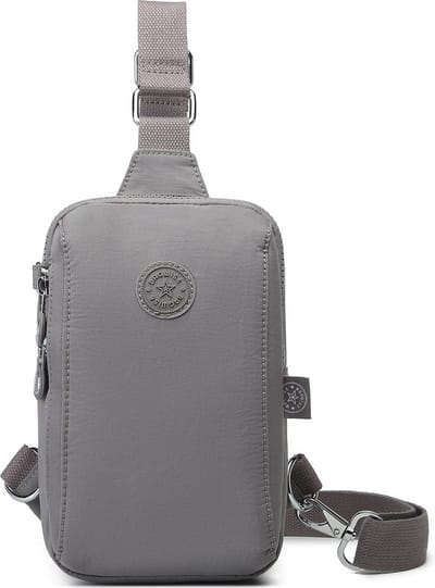 Bagwise® Crossbodytas - Sling Bag - Schoudertas - Dames - Heren - 3105 - Grijs