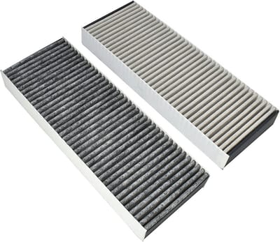 AllSpares Koolstoffilter (2 St.) geschikt voor BAKFS, Bora Basic en GP4 kookplaten (338x123x42mm)