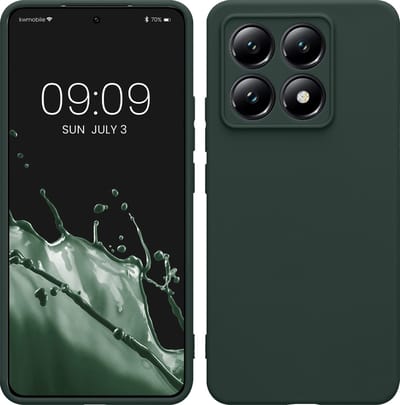 kwmobile telefoonhoesje geschikt voor Xiaomi 14T - Hoesje voor smartphone - Precisie camera uitsnede - In mosgroen
