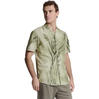 No Excess Shirt Short Sleeve Revers Collar Allover Printed Mint Größe: XXL | Casual hemden Outlet | Herren | Cyan