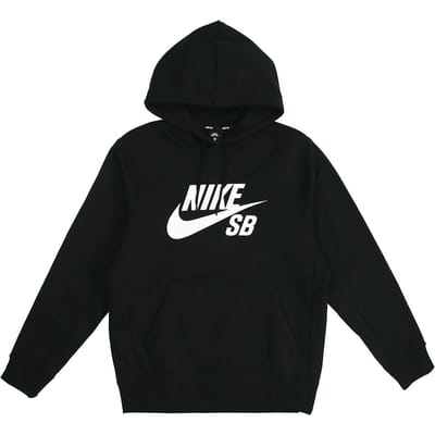 Nike SB Icon Pullover Fleece Hoodie Heren Hoodie Zwart AJ9734-010 S black