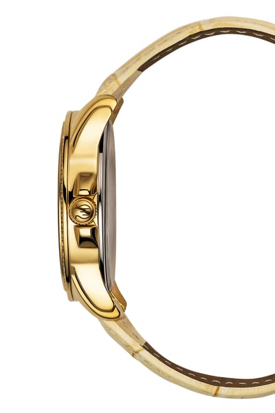 Orphelia Epoch OR11807 Horloge - Leer - Geel - Ø 36 mm
