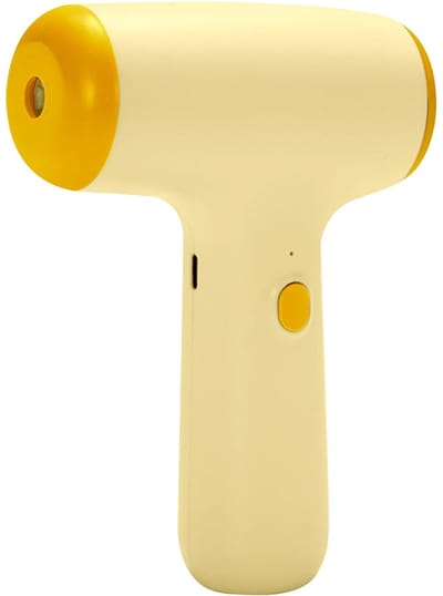 Draagbare elektrische handmixer met draadloze steel en garde van 304 roestvrij staal Geschikt voor het kloppen van eieren, roomsaus, mayonaise, beslag, desserts, cakes, glazuur en gebak in de thuiskeuken (geel).