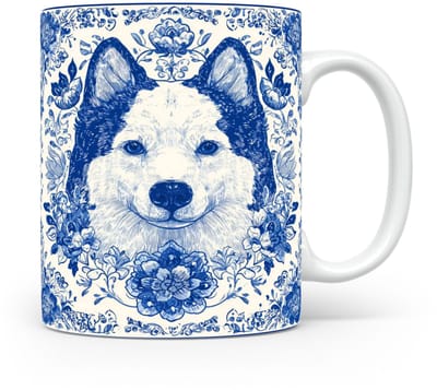 Mok Japanse spits Beker voor koffie of tas voor thee, cadeau voor dierenliefhebbers, moeder, vader, collega, vriend, vriendin, kantoor, opa, oma, hond, kerst, sinterklaas, verjaardag