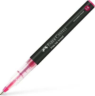 Faber-Castell inktroller - lijnbreedte 1.5mm - wijnrood - inktpen - FC-348326