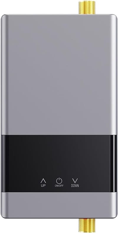 Elektrische Boiler - Doorstroomverwarmer - Direct Warm Water - LCD Temperatuurdisplay - 220x178x60mm - Grijs