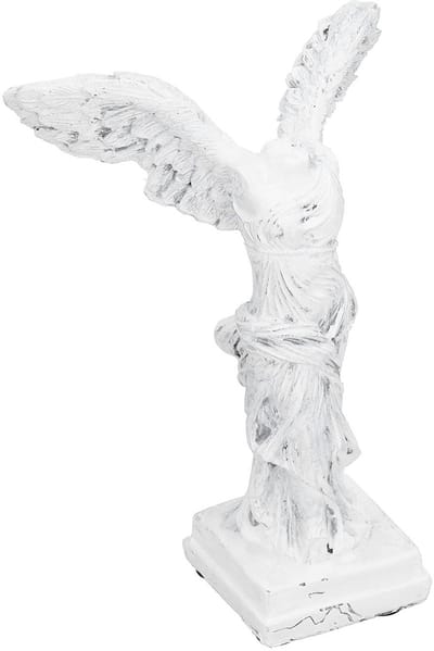 Dailygoods- Standbeeld Gevleugelde Overwinning - Hars Godin Sculptuur - Antislip Pad - Duurzaam Ornament - Thuisdecoratie - Fijn Vakmanschap - Beeld