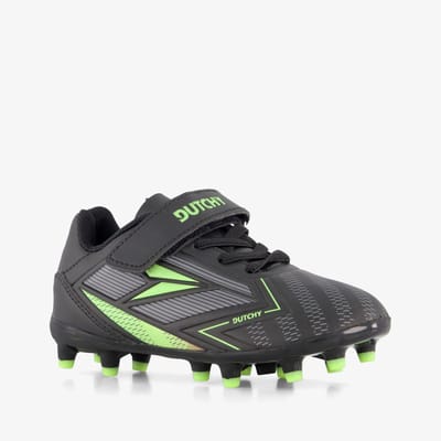 Dutchy Flow FG kinder voetbalschoenen zwart - Maat 26