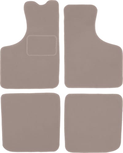 Beige veloursmatten voor: Skoda 105 / 120 / 130 sedan (1976-1990)