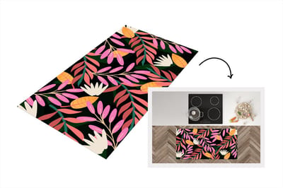 Keukenloper - Loper keuken - Tropisch - Bloemen - Patronen - 120x60 cm - Keukenloper vinyl