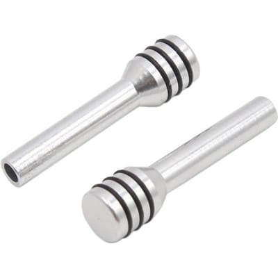 Goupilles de verrouillage de porte de voiture, 2 pièces, bouton de levage de style intérieur pour Mercedes argenté