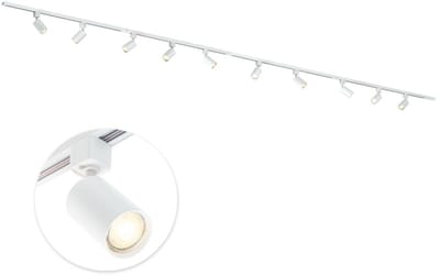 Qub Focus Railverlichting - Wit - 500 cm - I-Vorm - 10x GU10 Spots - Dimbaar - Complete Set