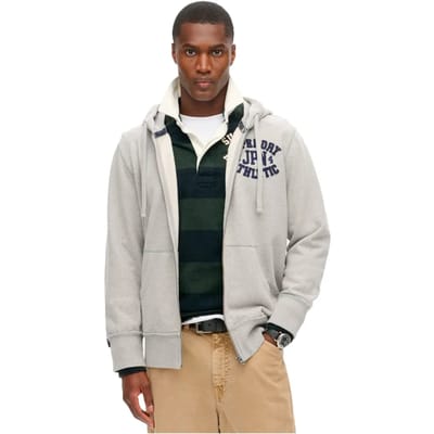 Superdry - Vintage Athletic hoodie met rits - Heren - Hoodies