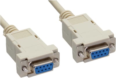 Seriële RS232 null modemkabel 9-pins SUB-D (v) - 9-pins SUB-D (v) - 2 meter
