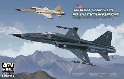 AFV Club Modelbouwpakket Militaire voertuigen - AR48117 Northrop F-5N+ VFC-111 Sundowners - 2 Bouwopties - Amerikaans Straaljager Plastic - 1:48 - Modelbouw