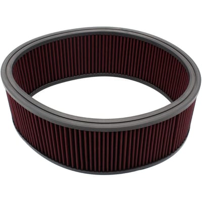 Hoge Doorstroming Rond Luchtfilter Wasbaar en Herbruikbaar Vervanging voor Chevy Ford Mopar SBC BBC rood