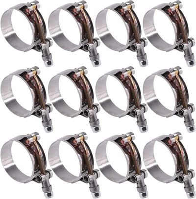 8 Stuks RVS T-Bolt Slangklemmen 44-51mm voor Turbo Inlaat en Intercooler Slangen