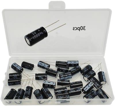 Electrolytische condensatoren 1000uF 25V, aluminium, 10 x 17 mm, 30 stuks, hoge capaciteit, duurzame prestaties, elektronica onderdelen