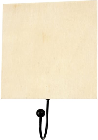 Haak, afm 12x12 cm, dikte 5 mm, 10 stuk/ 1 doos