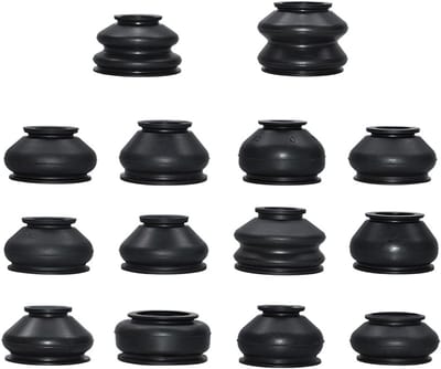 Set van 14 Universele Rubber Stofkappen voor Balgewrichten, Eindafwerkingen en Koppelingen