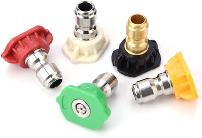 Set van 5 Hogedrukreiniger Spuitmondjes - 0, 15, 25, 40 en 60 Graden Tips voor Efficiënte Reiniging