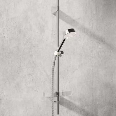 Hansa Hansabasicjet glijstangset compleet met handdouche-3 met zeepschaal 92cm met doucheslang 175cm chroom