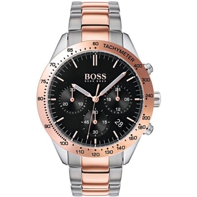 Hugo Boss HB1513584 Talent Horloge - Staal - <br />Zilver - en rosékleurig - Ø 42 mm