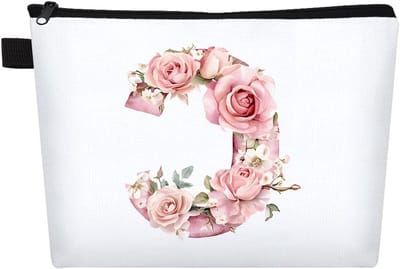 Gepersonaliseerde make-uptas A-Z voor vrouwen, ideale verjaardagscadeau en reisetui voor meisjes, bruidsmeisjes accessoires en cadeau voor vriendin