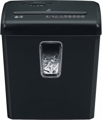 AHD® Papierversnipperaar - Papiersnijder - Papierversnipperaar Voor Thuis - Papiervernietiger - Zwart - 19cm x 33cm x 38cm