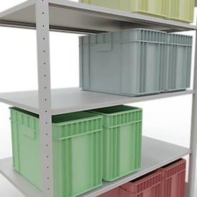 SCHULTE Lagertechnik - Stapelvoet met lengtevergrendeling - 2000x1300x800 mm, type 150 kg