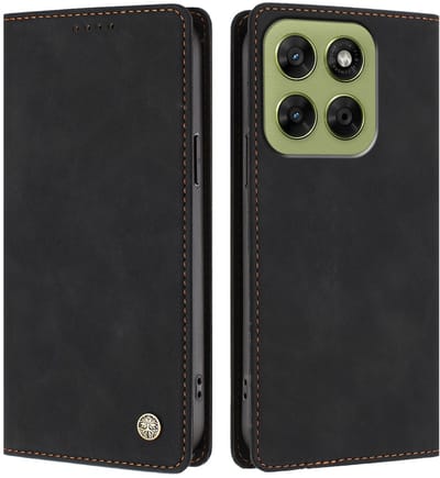 Coverup Hoesje - Geschikt voor Motorola Moto G37 / G37 Power / G47 Hoesje - Coverup Classic Book Case - Zwart