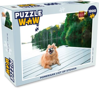 Puzzel Pomeriaan ligt op steiger - Legpuzzel - Puzzel 1000 stukjes volwassenen