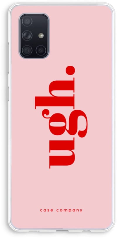 Case Company® - Hoesje geschikt voor Samsung Galaxy A71 hoesje - Ugh - Soft Cover Telefoonhoesje - Bescherming aan alle Kanten en Schermrand