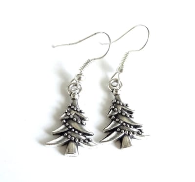 2 Love it Kerstboom - Oorbellen - Zilverkleurig