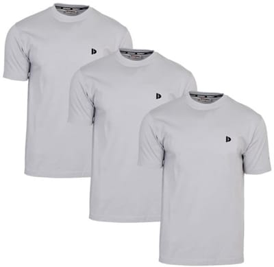 3-Pack Donnay - T-shirt (Vince) - Sportshirt - Heren - Light Grey (344) - maat L