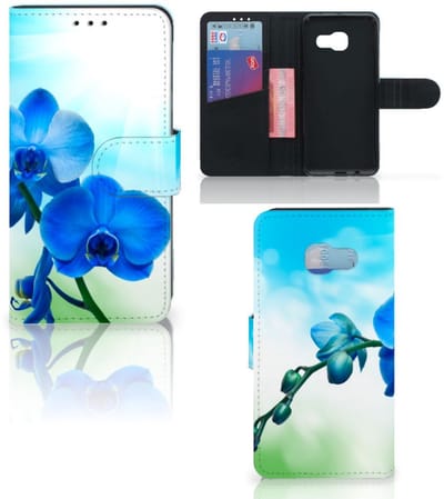 Samsung Galaxy A3 2017 Hoesje Orchidee Blauw - Cadeau voor je Moeder