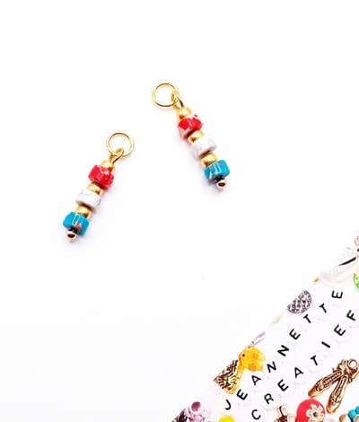 Jeannette-Creatief® - Bedels - Bedels Natuursteen voor Oorringen - Oorbedels zonder Oorringen - Bedels voor Oorbellen - Bedels voor Ketting - Bedels - Oorbedel - Bedel voor Oorbel - Koningsdag - WK - Sieraden Koningsdag - Koningsdag Accessoires