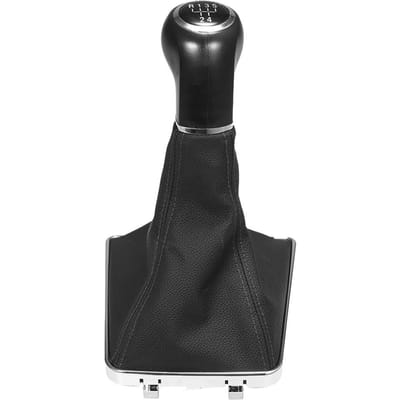 Couvercle de pommeau de levier de vitesse à 6 vitesses, couvercle anti-poussière en cuir pour Opel Astra Corsa GTC 2005 – 2010 five files
