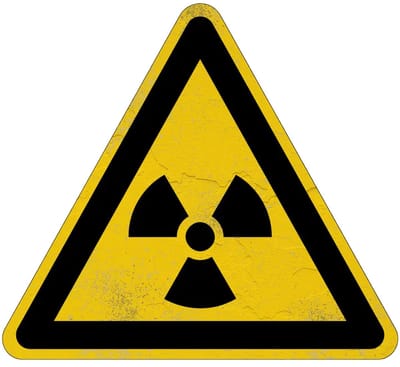 Radioactieve stoffen waarschuwingsbord - W003 | Sign Again materiaal | 15 cm