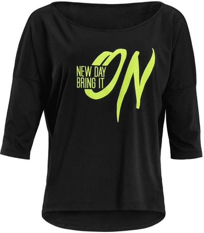 Winshape Shirt met ¾-mouwen Ultra Light met glitter opdruk MCS001