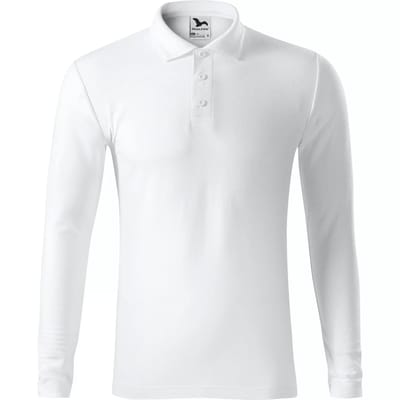 Polo met lange mouwen van piquéstof Malfini 221
