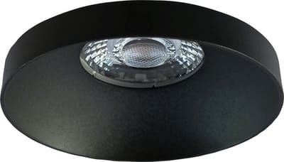 Spot Armatuur GU10 - Proma Vrito Pro - GU10 Inbouwspot - Rond - Zwart - Aluminium - Ø82mm