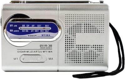 Draagbare Radio - Zakradio FM AM - Muziek Luisteren - Ingebouwde Luidspreker - 11 x 6.5 x 2.8 cm - Zwart