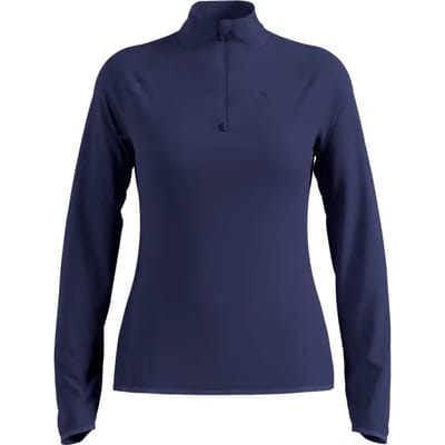 Odlo Zeroweight Warm Sweatshirt Met Halve Rits Blauw XS Vrouw
