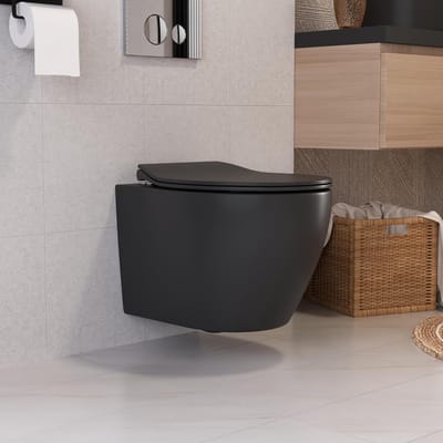 Hangend Toilet zonder Spoelrand met Softclose Mechanisme - Ideaal voor Gastenbadkamer