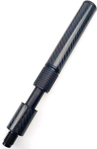 Biljartverlenging Koolstof - Poolkeu Verlenger - Verstelbare Lengte - Vermindert Vermoeidheid - 24-34 cm - Zwart
