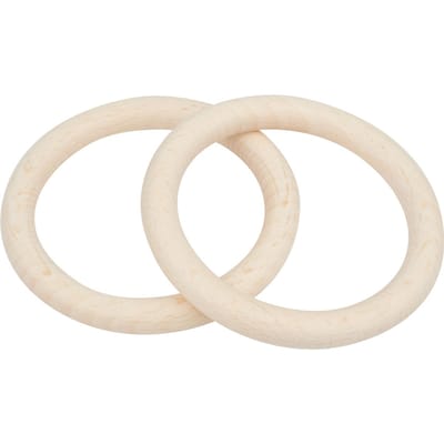 Houten ringen - Ø 100 mm, 2 stuks