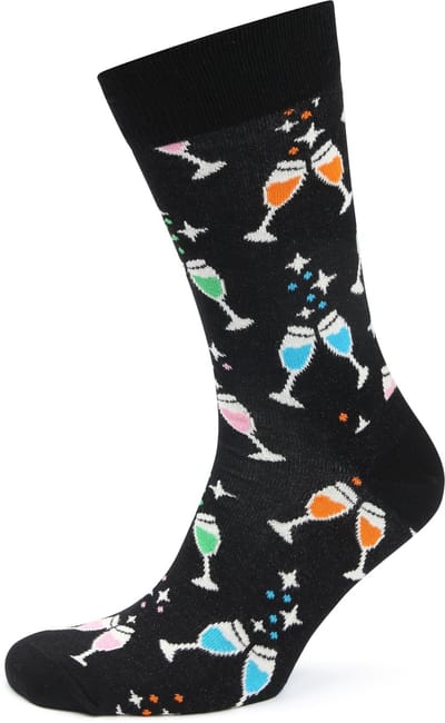 Happy Socks Sokken Cheers - Maat 41-46 - Heren - Grappige sokken - Halfhoge sokken
