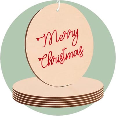 Onbewerkte Ronde Cirkels - 10 cm - Standaard Natuurlijk Blank Houten Schijven - Onderzetters - CD’s Schijven - Voor Hobby, Aankondiging, Huisdecoratie Ornamenten, Houtbranden